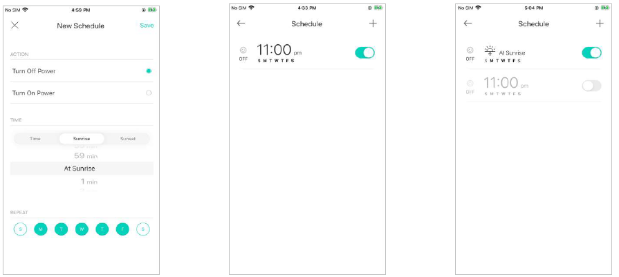 TP-Link Kasa Smart Wi-Fi Plug HS100-Set Schedules a