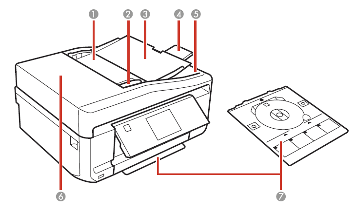 Epson Expression Premium Printer XP-800-Parts - Top