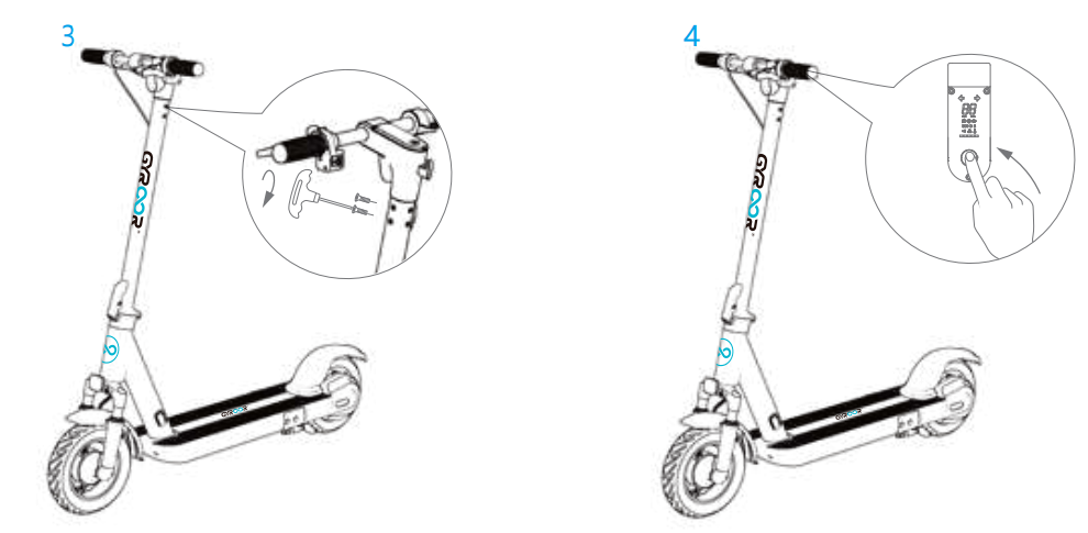 Gyroor Shock Absorbers Electric Scooter X8-installation-a