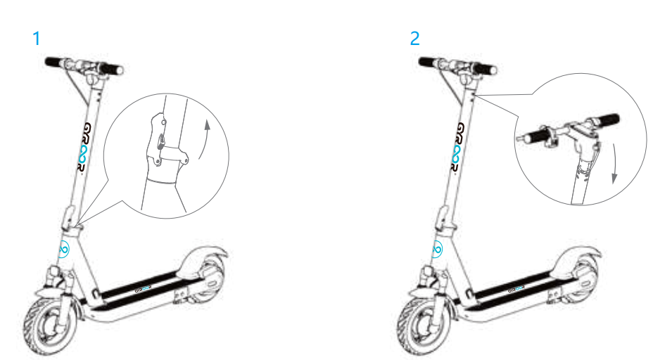Gyroor Shock Absorbers Electric Scooter X8-installation
