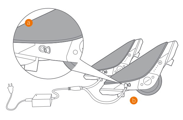Segway Drift W1 Electric Skates-charging