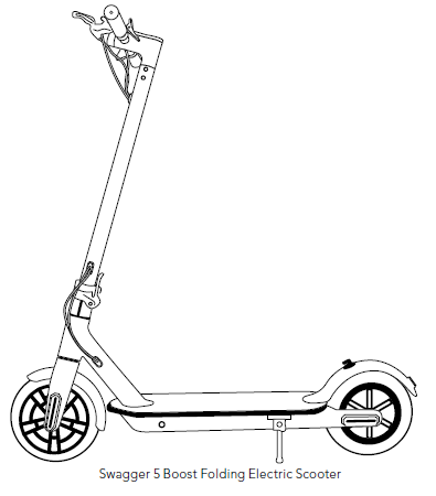 Swagtron Swagger 5 Boost Folding Electric Bike-Boost Folding Electric Scooter