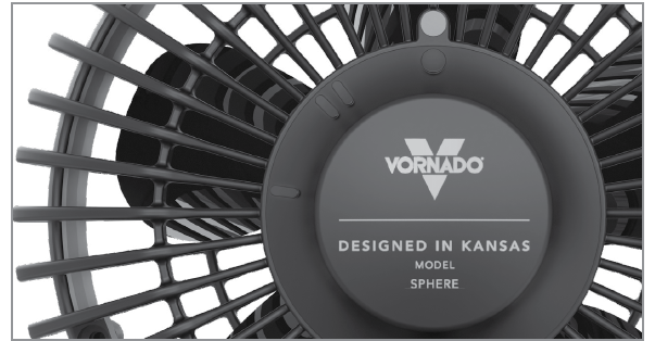 Vornado SPHERE Personal Air Circulator-CONTROLS