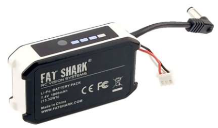 The Fat Shark Dominator HDO Modular Goggles FSV1122-battery