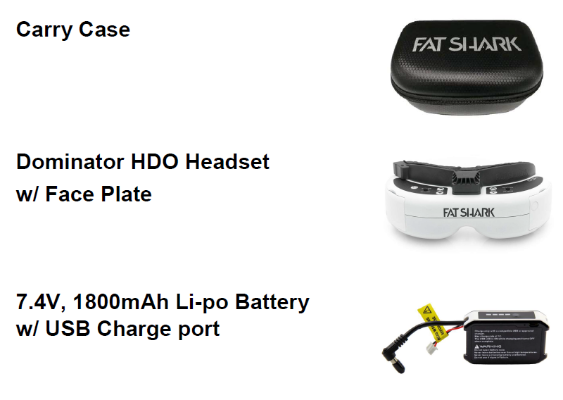 The Fat Shark Dominator HDO Modular Goggles FSV1122-content