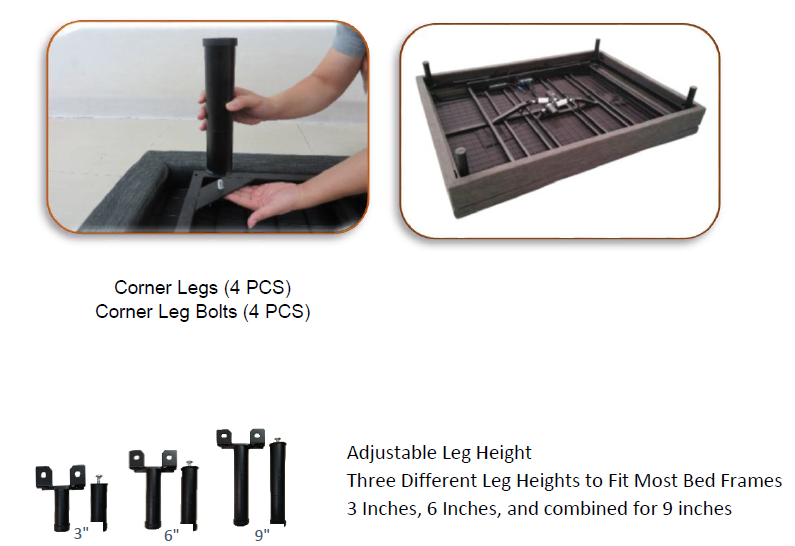 Adjustable Comfort Posture+ Adjustable Base-assembly-a