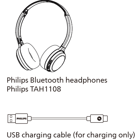 Philips 1000 Series Headphones TAH1108-What's in the box