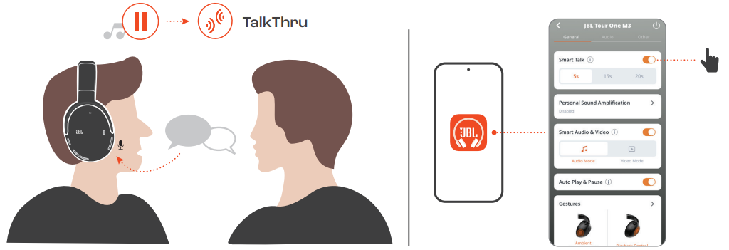 JBL Tour One M3 Smart Tx Headphones-SMART TALK