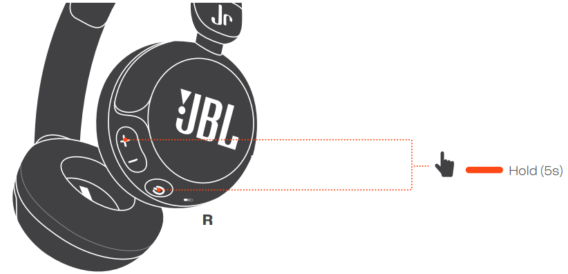 JBL Junior 320BT Headphones-FACTORY RESET