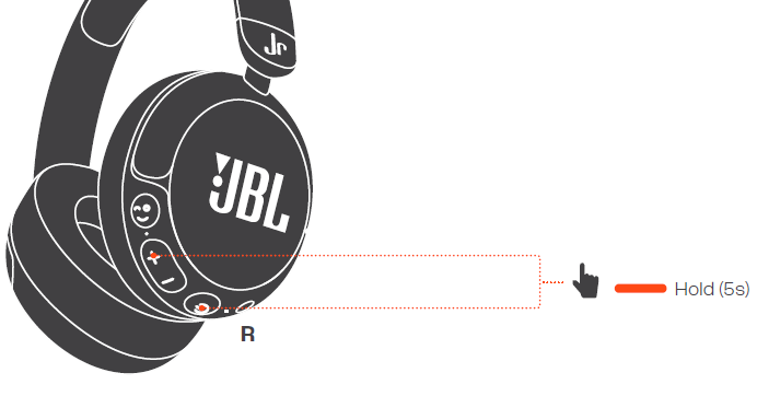 JBL Junior 470NC Headphones-FACTORY RESET