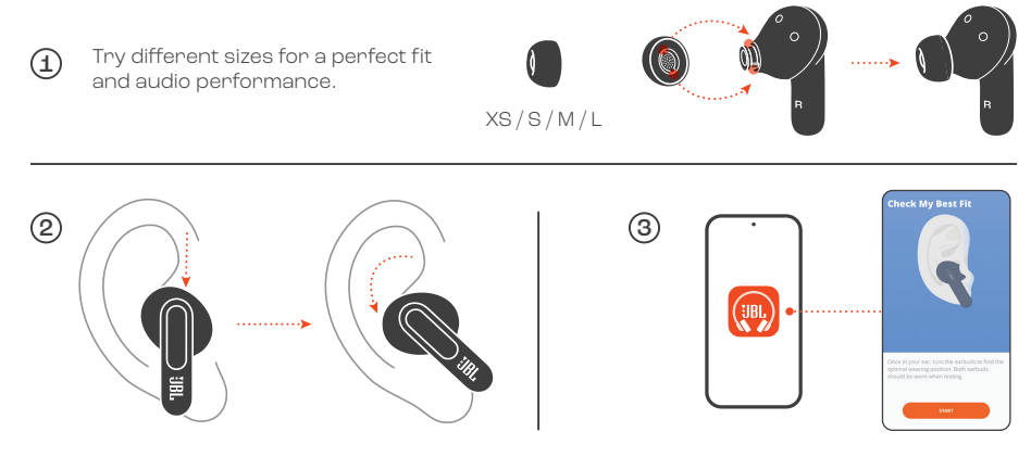JBL Live Beam 3 Earphones-WEAR