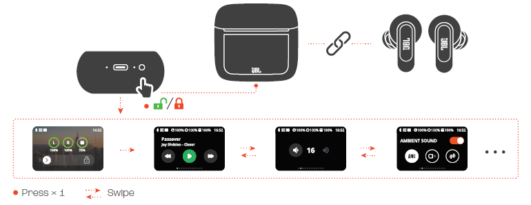JBL Tour Pro 3 Earphones-CONTROLS-A