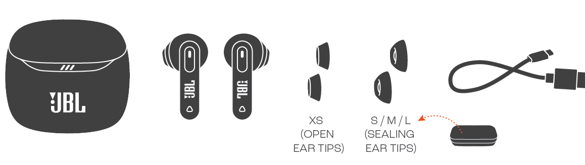 Introduction to JBL Tune Flex 2 Earphones-BOX