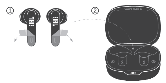 JBL Wave Flex 2 Earphones-FIRST TIME USE