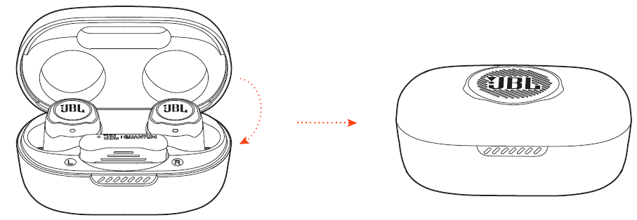 JBL Quantum TWS Air Earphones -Power off