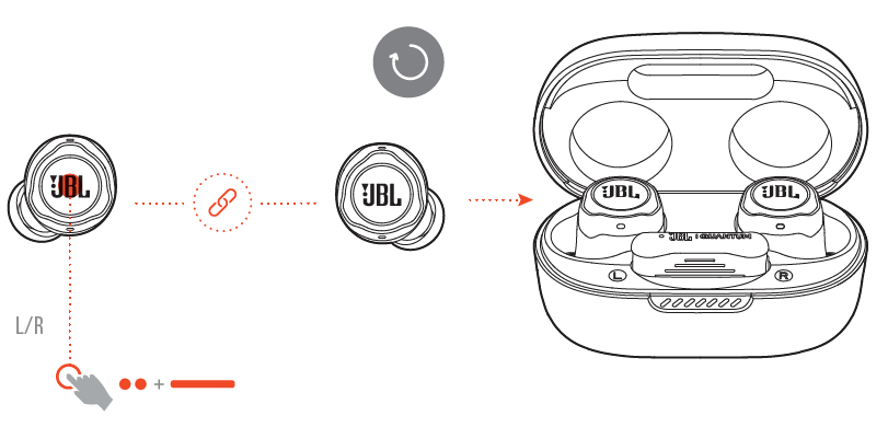 JBL Quantum TWS Air Earphones -reset