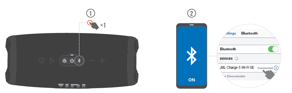 JBL Speaker Charge 5-BLUETOOTH PAIRING