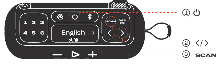 JBL Tuner 3 Speaker-LANGUAGE SETTING