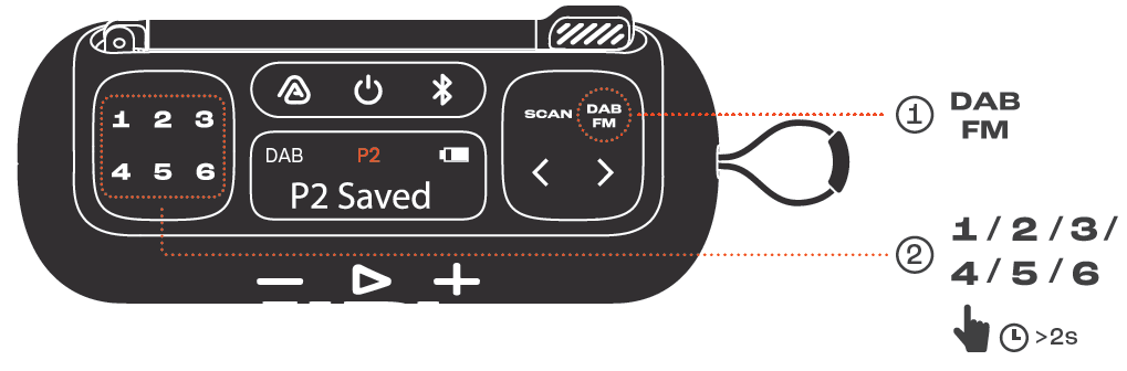 JBL Tuner 3 Speaker-RADIO PRESET