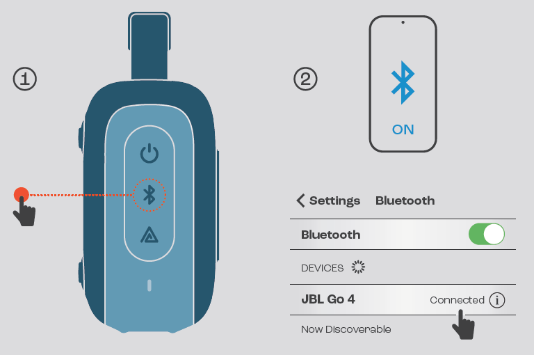 JBL Go 4 Speakers-BLUETOOTH PAIRING