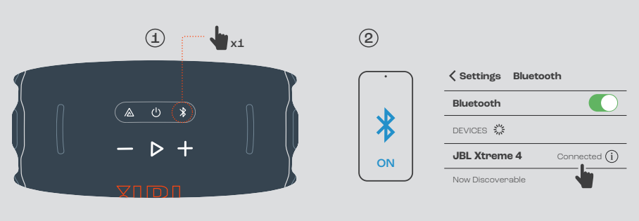 JBL Xtreme 4 Speakers-PAIRING