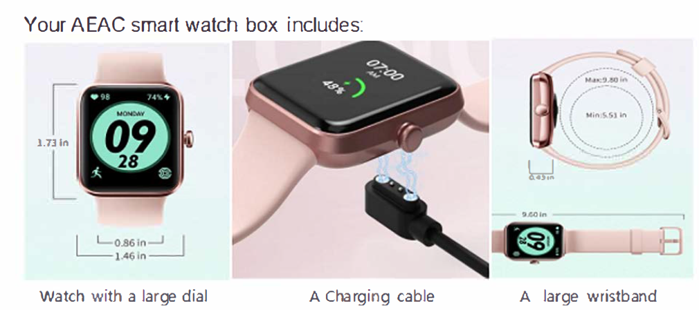 AEAC Smart Watch-What's in the box