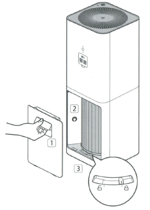 Mijia Air Purifier Pro-Connecting to power supply