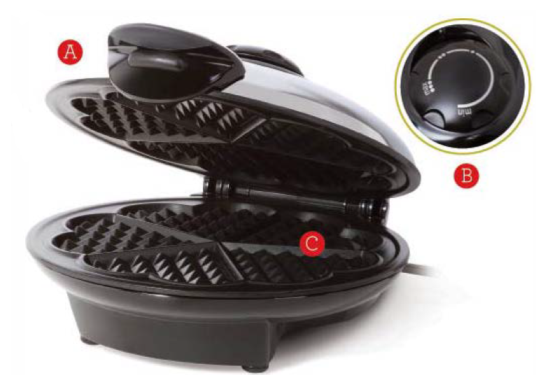 Euro cuisine Heart-Shaped Waffle Maker WM520-operation.