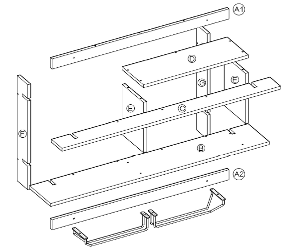 Costway Wine Rack HW57400-Not actual size