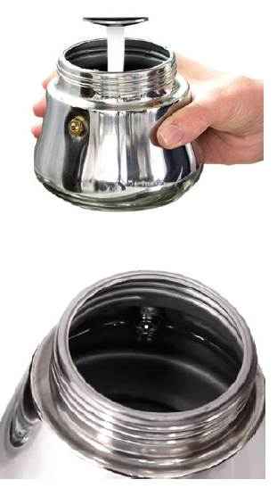 The London Sip Stainless Steel Stovetop Espresso Maker-Brewing Method