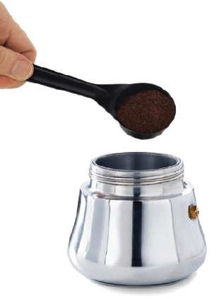 The London Sip Stainless Steel Stovetop Espresso Maker-Brewing Method A