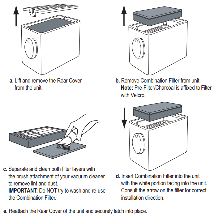 Guardian Technologies 4-in-1 Air Purifier-MAINTAINANCE