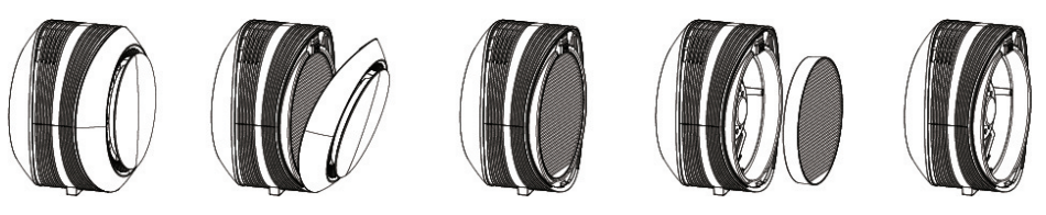 pure enrichment PUREZONE HALO TRUE HEPA AIR PURIFIER-INSTALLING