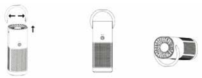 pure enrichment PUREZONE MINI PORTABLE AIR PURIFIER-USE