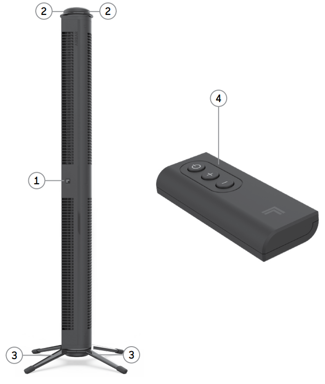 Sharper Image AIRBAR TOWER FAN-product-b