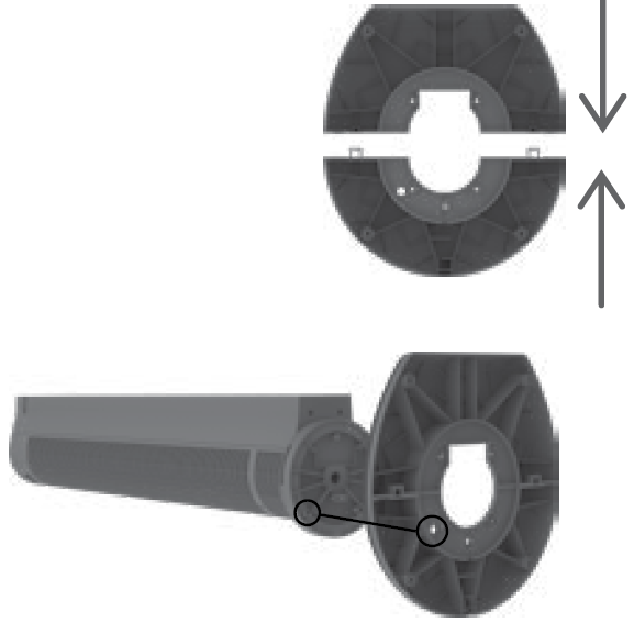Sharper Image RISE OSCILLATING TOWER FAN-BASE ASSEMBLY