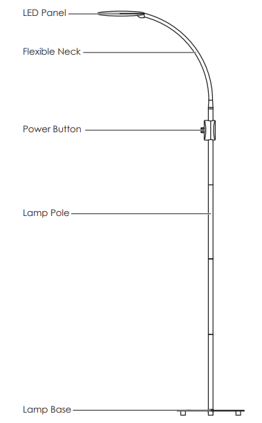 aukey Floor Lamp 6.5W LT-ST34-PRODUCT-A