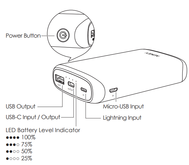 aukey 10000mAh Universal Power Bank-product-a