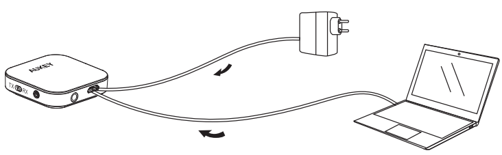 AUKEY 2-in-1 Wireless Transmitter & Receiver-setup