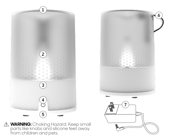 Sharper Image ULTRASONIC HUMIDIFIER VOTIV 4-FEATURES