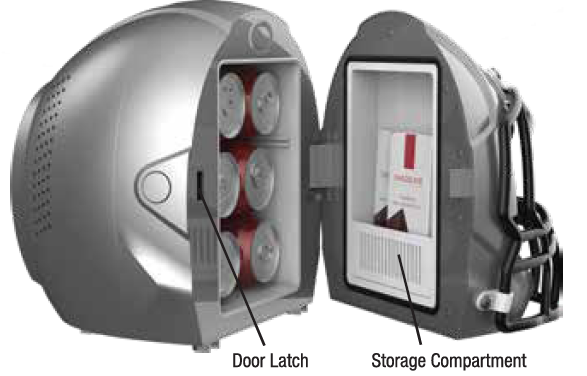 Tzumi Game Cooler PickSix-Side View