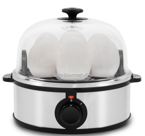elite gourmet STAINLESS STEEL EASY EGG COOKER-PRODUCT