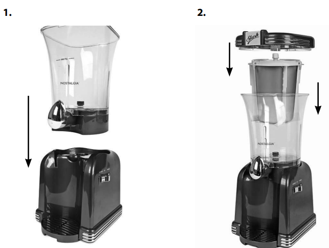 Nostalgia Coca-Cola Slush Machine-PARTS & ASSEMBLY-A