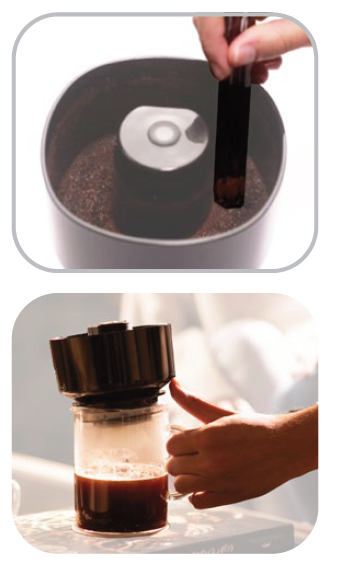 The London Sip Vacone Vacuum Powered Air Brewer-After Brewing
