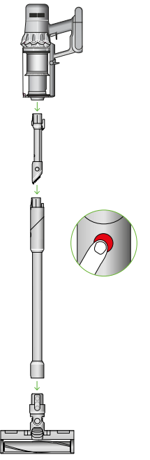 Dyson V15 Detect Vacuum Cleaner-started-e