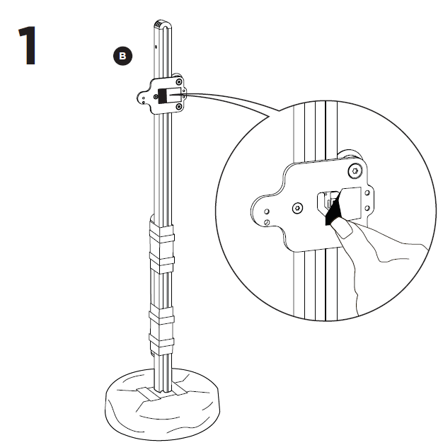Dyson CSYS Desk Lamp-installation A