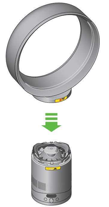 Dyson Cool CF1 Fan-Assembling your machine