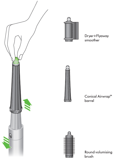 Dyson Airwrap I.D Multi-Styler and Dryer-Cool touch tip