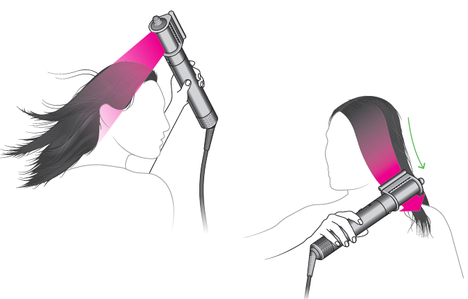 Dyson Airwrap I.D Multi-Styler and Dryer-Pre-styling
