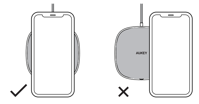 aukey Graphite Lite Q 10W Wireless Fast Charger-START
